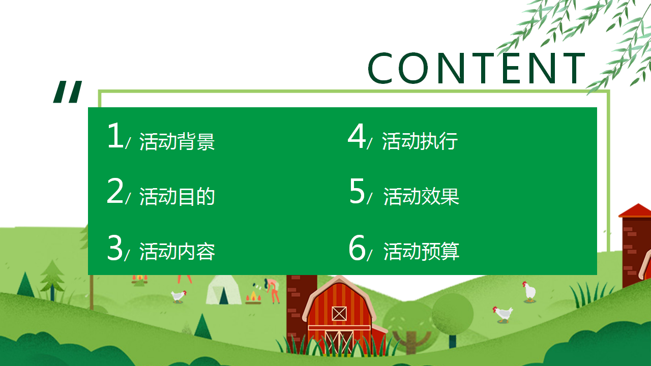 2019开心生态田园农场体验活动策划方案【旅游】【活动策划】.pptx 第2页