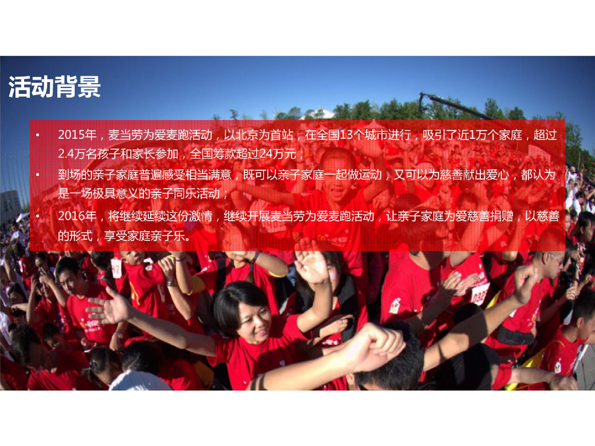 金拱门亲子慈善爱心跑活动策划方案【餐饮】【活动策划】.pptx 第3页