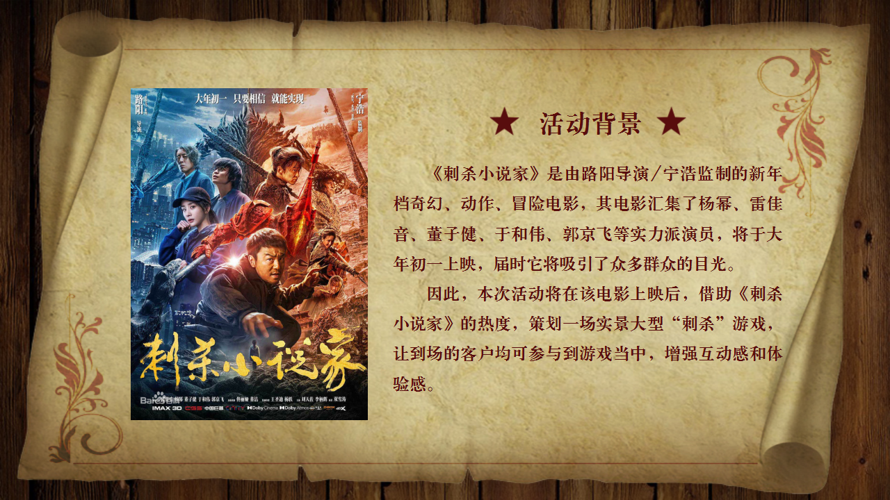 2021商业广场&ldquo;刺杀小说家&rdquo;实景创意趣味互动游戏活动方案【场景游戏】.pptx 第2页