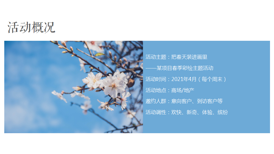 2021商场-地产春季四月周末彩绘&ldquo;把春天装进画里&rdquo;活动策划方案【春季活动】.pptx 第3页