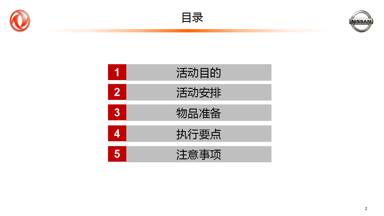 2017东风日产汽车金融十周年徒步赛活动方案执行手册【汽车】【金融】【活动策划】.pptx 第2页