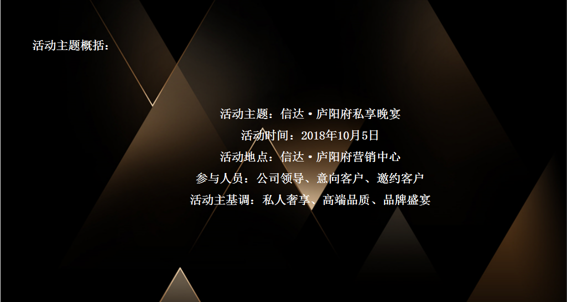 2018信达庐阳府私享晚宴策划案【地产】【活动策划】.pptx 第3页