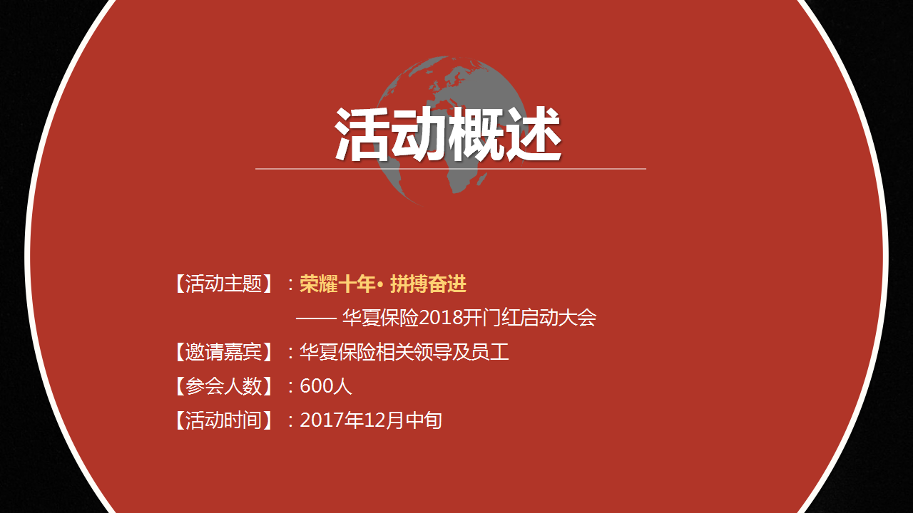 2017华夏保险开门红启动大会策划案【金融】【活动策划】.pptx 第2页