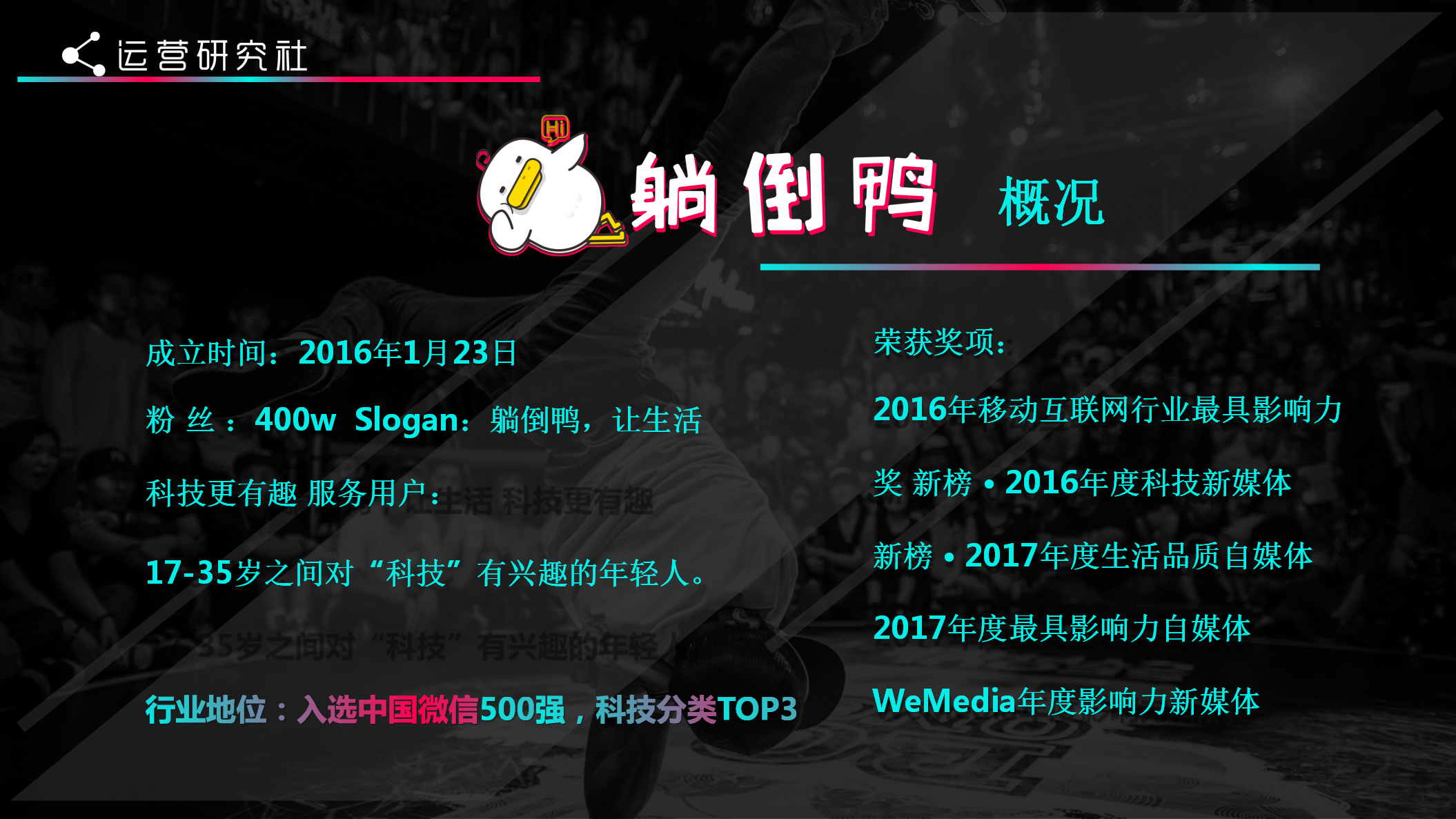 2018躺倒鸭抖音运营经验【互联网】【双微一抖】.pptx 第2页