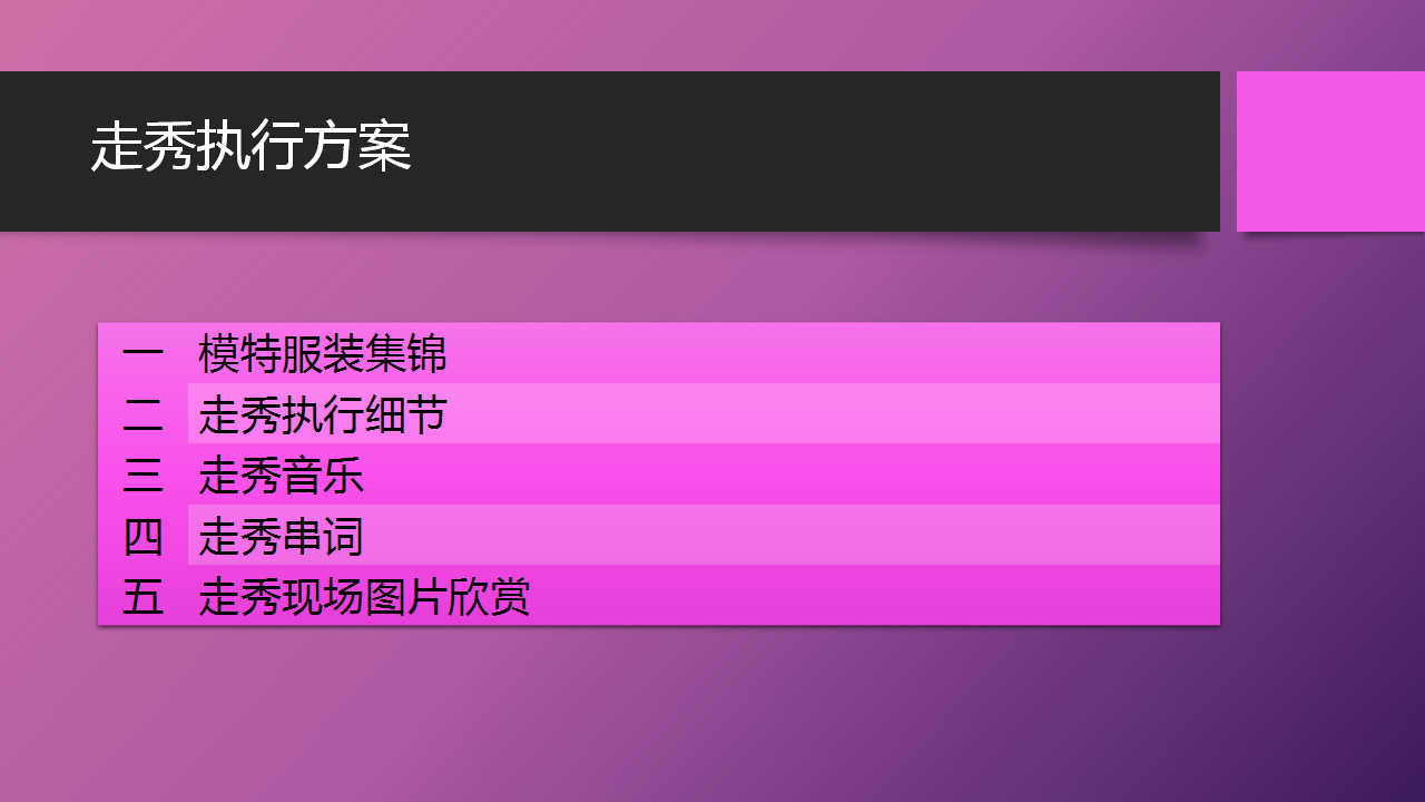 2017模特走秀活动执行手册【活动策划】.pptx 第2页