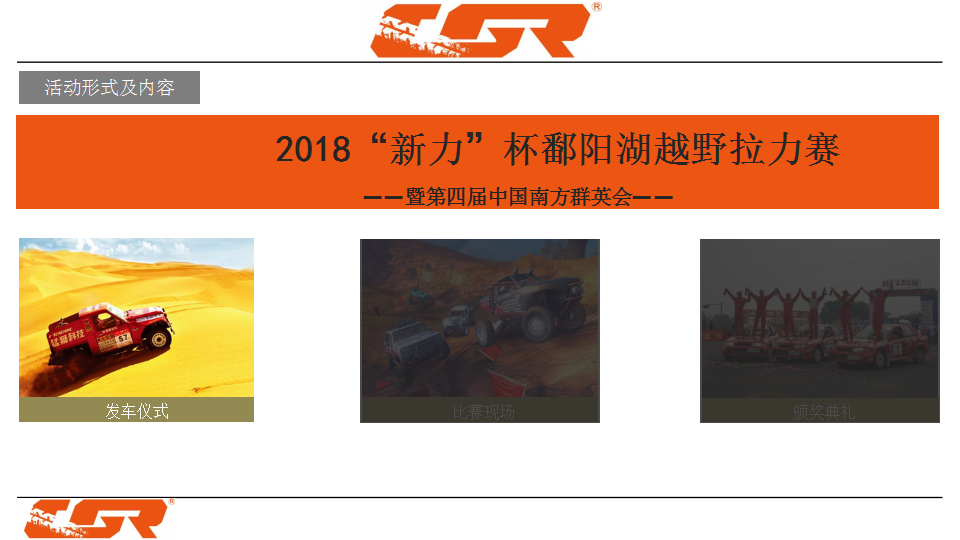 2018&ldquo;新力&rdquo;杯鄱阳湖越野拉力赛暨第四届中国南方群英会【汽车】【活动策划】.pptx 第3页