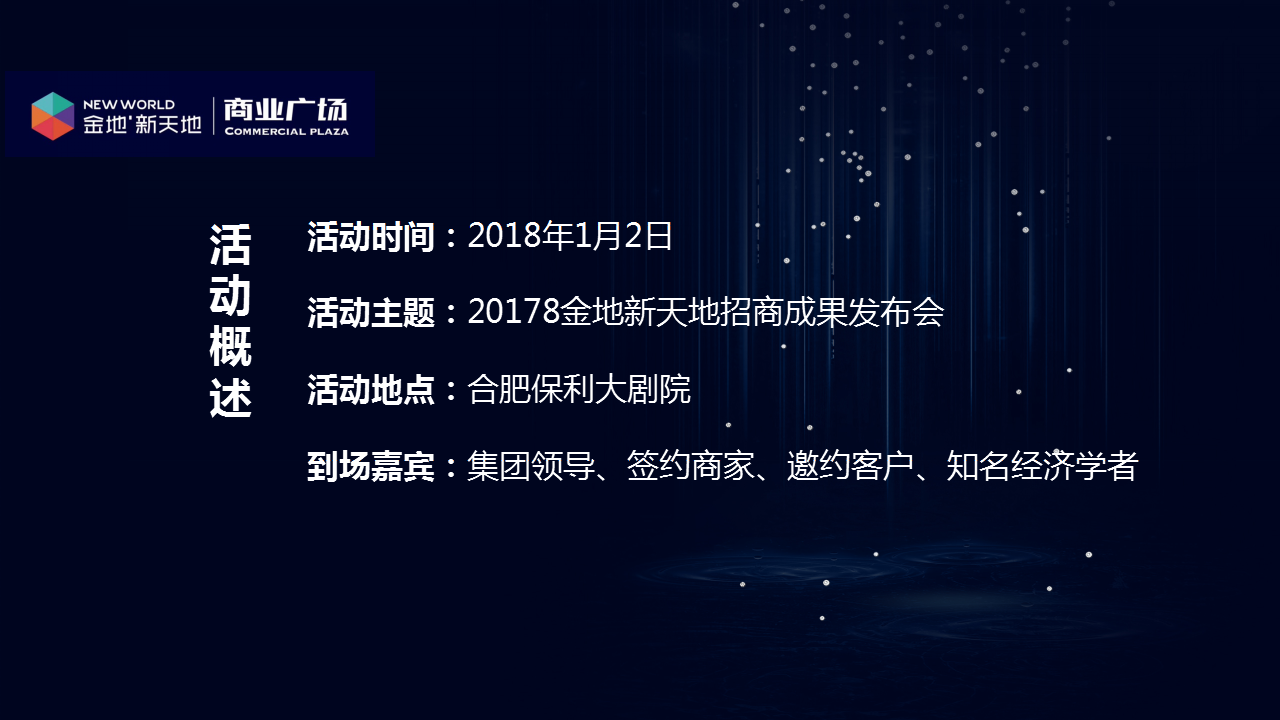 2017金地新天地招商成果发布会策划案【发布会】.pptx 第2页