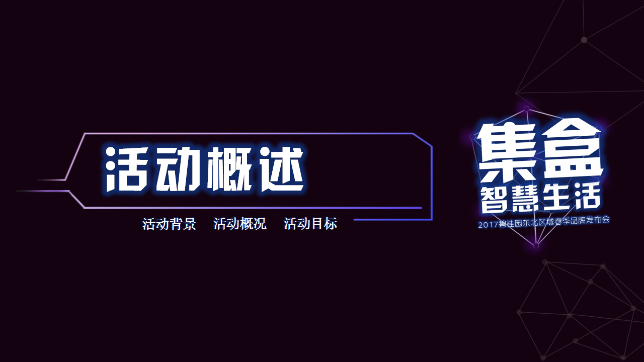 2017集盒智慧生活碧桂园春季品牌发布会策划案【发布会】.pptx 第3页