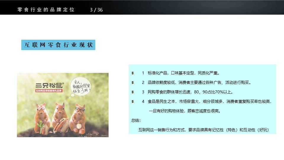 三只松鼠品牌定位策略方案 第3页
