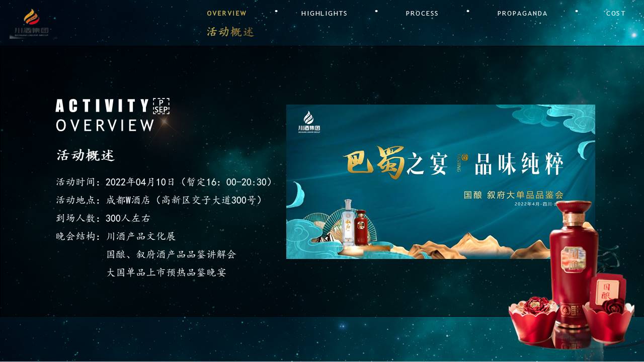 2022白酒品牌单品品鉴会&ldquo;巴蜀之宴 品味纯粹&rdquo;主题活动策划方案 第3页