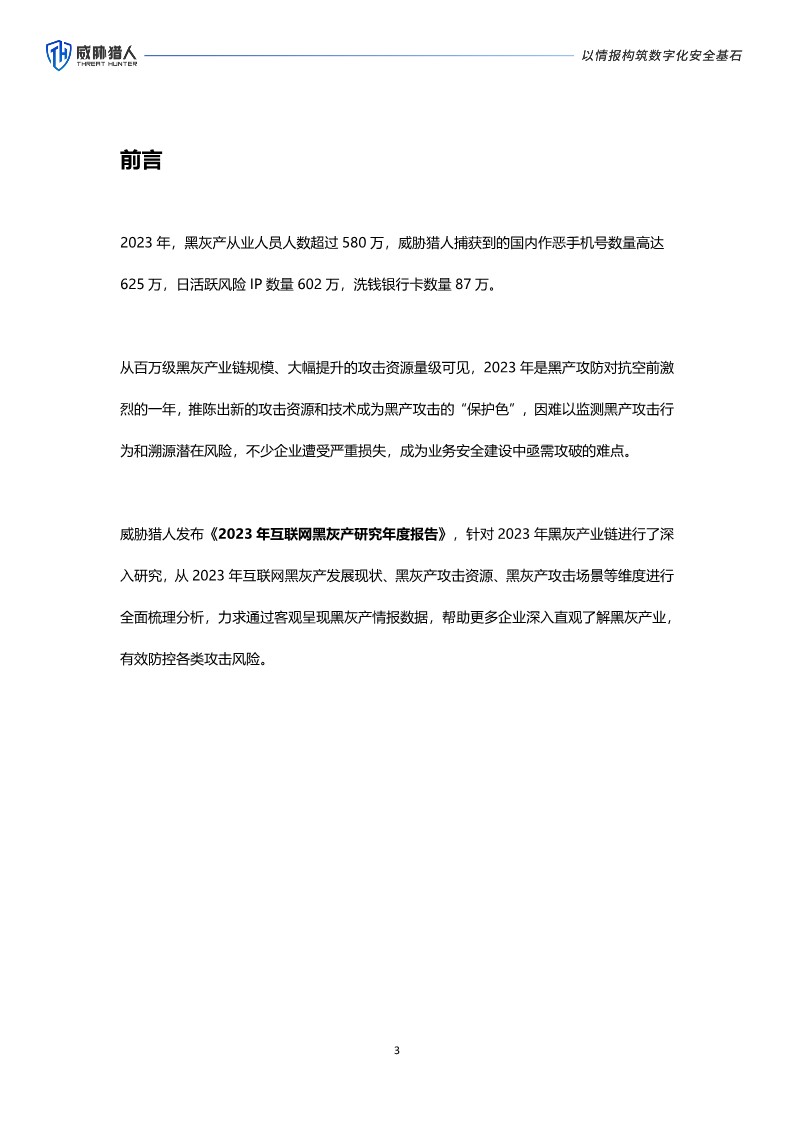 2023年互联网黑灰产研究年度报告 第3页