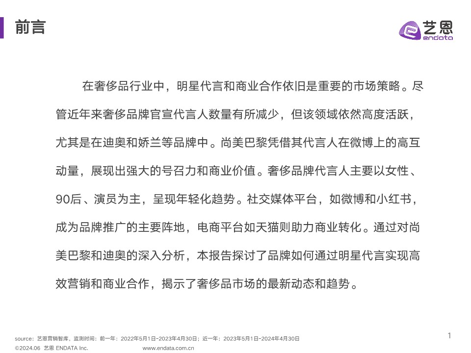 奢侈品行业明星与社媒营销数据洞察报告 第2页