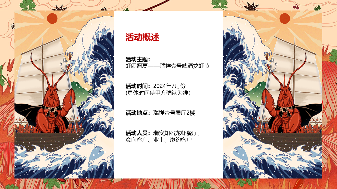 2024瑞祥壹号啤酒龙虾节&ldquo;虾闹盛夏&rdquo;活动策划方案 第3页