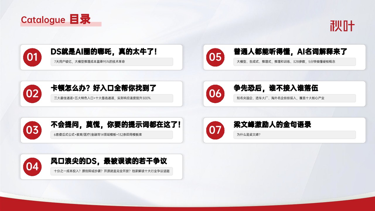 秋叶《DeepSeek零基础入门手册》7大热点+全套提示词 第2页