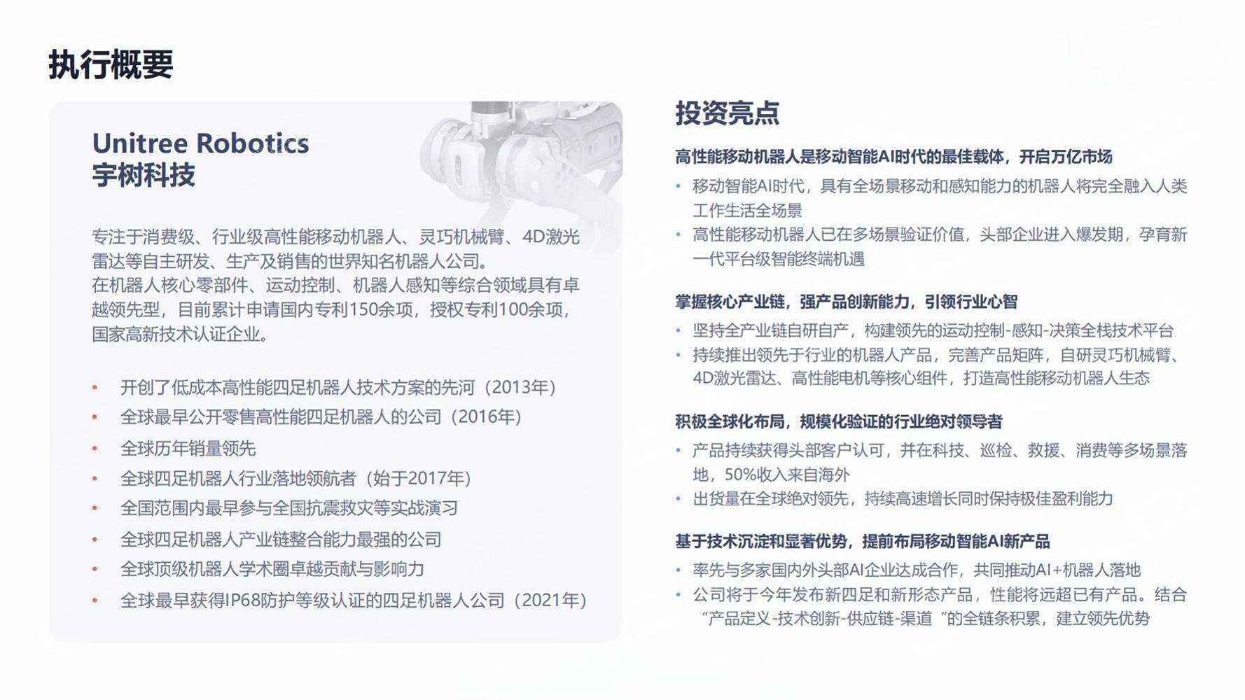 宇树科技-商业计划书【宇树机器人】【人工智能】 第2页