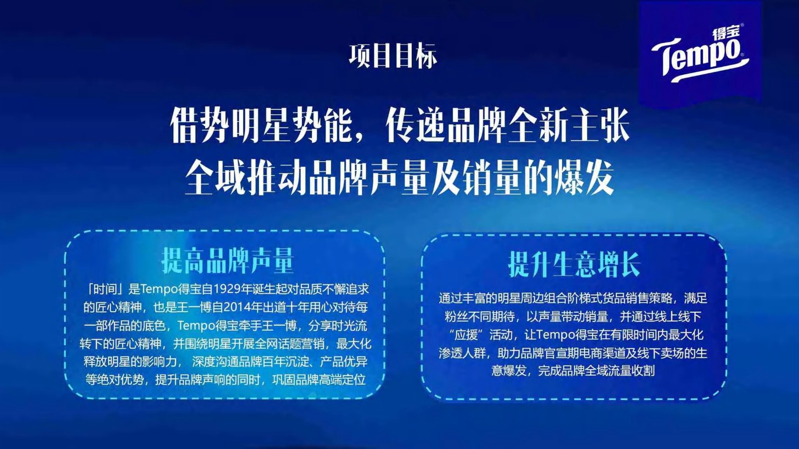 Tempo得宝品牌纸巾携手王一博焕新升级传播策划案 第3页