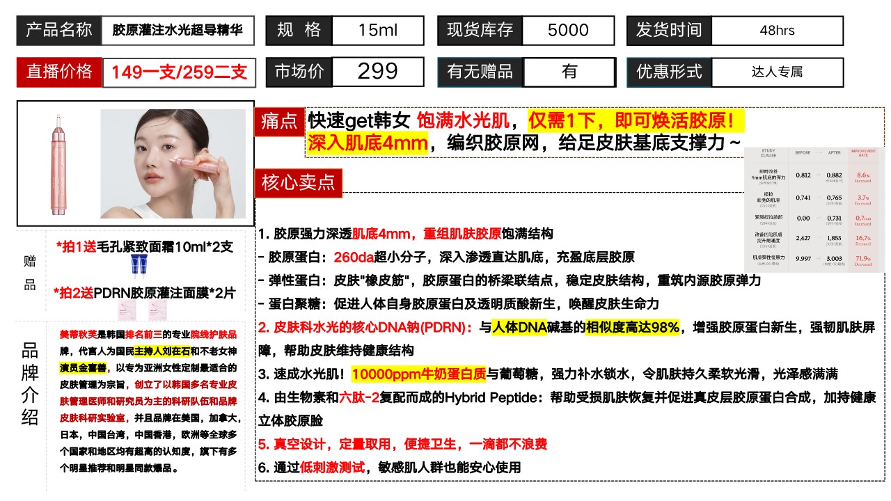 护肤品牌胶原灌注水光超导精华Brief【美妆护肤KOL Brief】 第2页