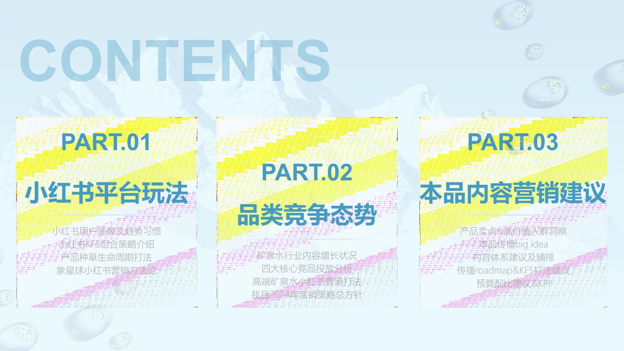 高端矿泉水品牌小红书营销推广案 第3页