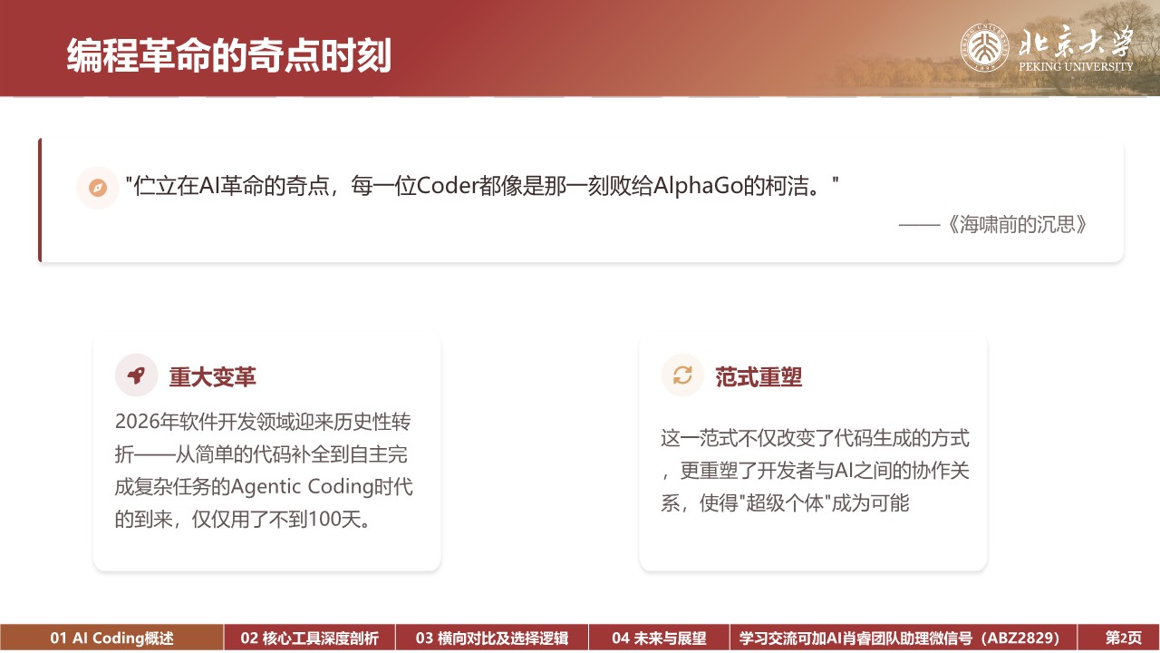 【北京大学】DeepSeek内部研讨系列&mdash;&mdash;Agentic+Coding元年：从Vibe+Coding到超级个体 第2页
