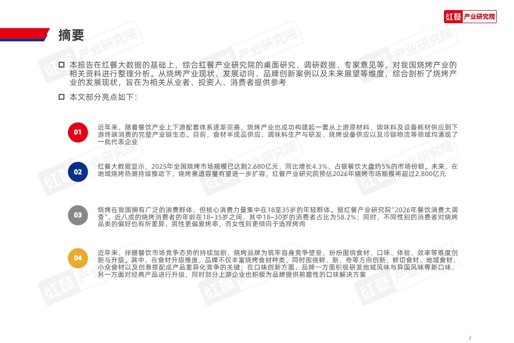 烧烤产业发展报告2026 第2页