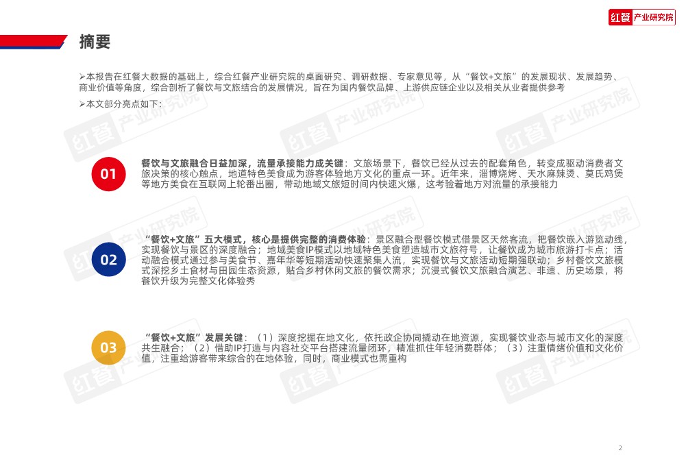 2026&ldquo;餐饮+文旅&rdquo;趋势研究报告 第2页