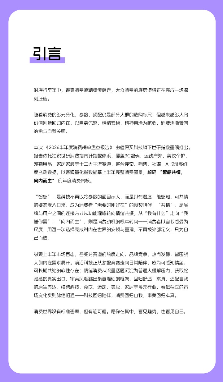 2026半年度消费指数报告 第2页