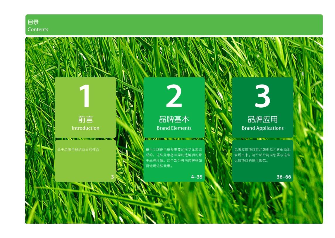 蒙牛乳业品牌视觉识别VI手册【视觉设计】 第2页